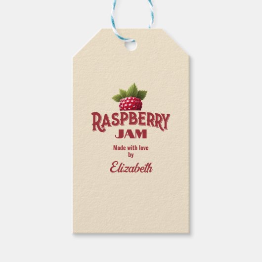 Raspberry Jam Geschenkanhänger (Vorderseite)