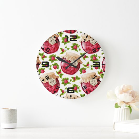 Raspberry Jam Große Wanduhr (Zuhause)