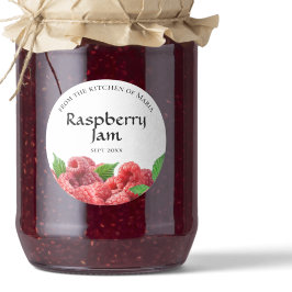 Raspberry Jam Homemade Preserve Runder Aufkleber