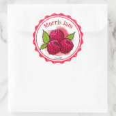 Raspberry-Jam-Label Runder Aufkleber (Tasche)