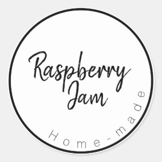 Raspberry Jam Label Runder Aufkleber