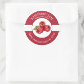 Raspberry Jam Label Runder Aufkleber (Tasche)