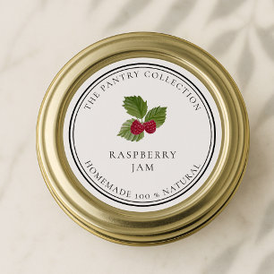 RASPBERRY Jam Labels, Jar Labels, Pantry Labels Runder Aufkleber