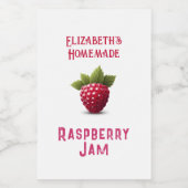 Raspberry Jam Lebensmitteletikett (Einzelnes Label)