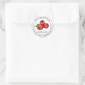 Raspberry Jam Modern Label Runder Aufkleber (Tasche)