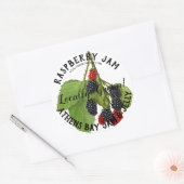 Raspberry Jam Product Business Label Runder Aufkleber (Umschlag)