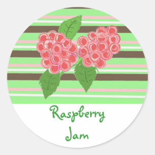 Raspberry Jam Runder Aufkleber