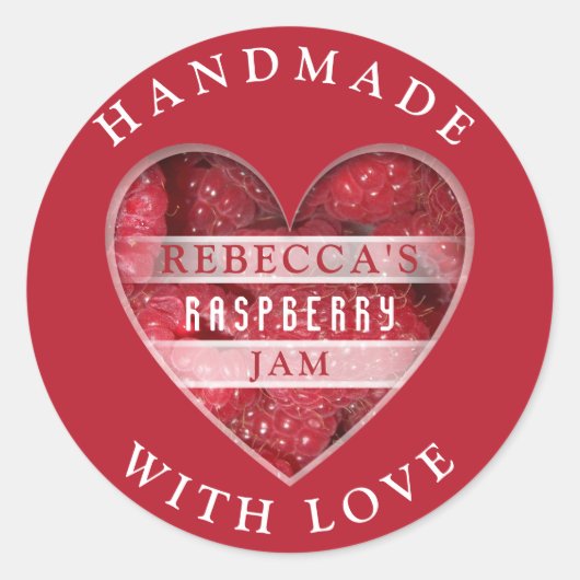 Raspberry Jam Runder Aufkleber (Vorderseite)