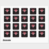 Raspberry Jam Square Sticker (Blatt)