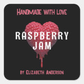Raspberry Jam Square Sticker (Vorderseite)