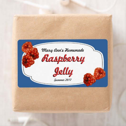 Raspberry Jelly Canning Labels (Insitu)