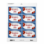 Raspberry Jelly Canning Labels (Vorne)