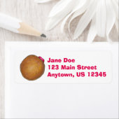 Raspberry Jelly gefüllt Donut Donuts Labels (Insitu)