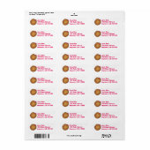 Raspberry Jelly gefüllt Donut Donuts Labels (Vorne)