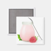 Raspberry-Jogurt Magnet (Vorderseite/Rückseite)