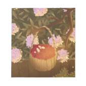 Raspberry-Körbchen mit goldener Stunde Notepad Notizblock (Vorderseite)