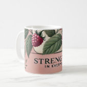 Raspberry Leaf Tee Design AI Art Tasse (Vorderseite Links)