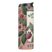 Raspberry Leaf Tee Design AI Art Thermosbecher (Nach links gedreht)
