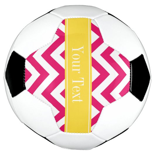 Raspberry lg Zickzack Ananas Name Monogramm Fußball (Gedreht)