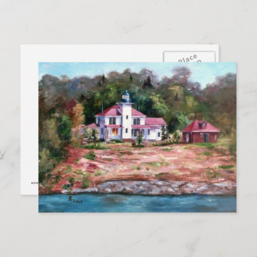 Raspberry Lighthouse Postkarte (Vorne/Hinten)