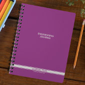 Raspberry Lila Classic Stripe Spiral Notebook Planer