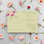 Raspberry Limon Gerbers Wedding Einladungen