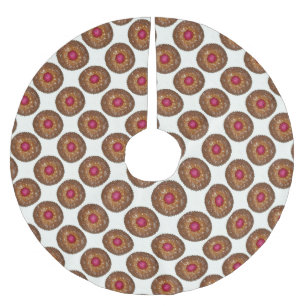 Raspberry Linzer Torte Deutsche Weihnachtskekse Polyester Weihnachtsbaumdecke