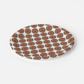 Raspberry Linzer Torte Österreichisches Weihnachts Pappteller (Schrägansicht)