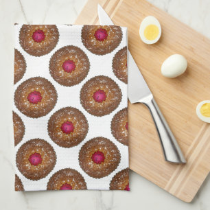 Raspberry Linzer Torte Weihnachtskeks Backen Küchentuch