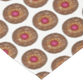 Raspberry Linzer Torte Weihnachtskeks Backen Tischdecke (Schrägansicht)