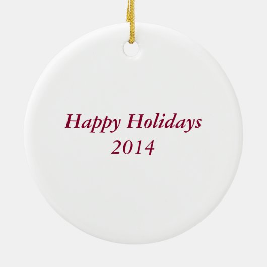 Raspberry Linzer Torte Weihnachtskeks Keramik Ornament (Hinten)