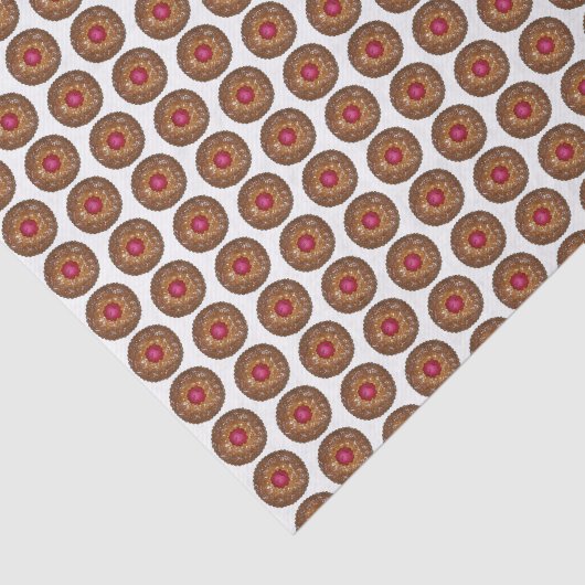 Raspberry Linzer Torte Weihnachtskekse Seidenpapier (Ausschnitt)