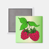 Raspberry Magnet (Vorderseite/Rückseite)