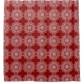 Raspberry Mandala Duschvorhang (Vorderseite)