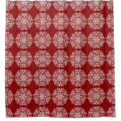 Raspberry Mandala Duschvorhang (Vorderseite)