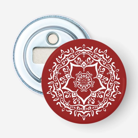 Raspberry Mandala Flaschenöffner (Vorderseite)