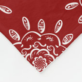 Raspberry Mandala Fleecedecke (Ecke)