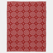 Raspberry Mandala Fleecedecke (Vorderseite)