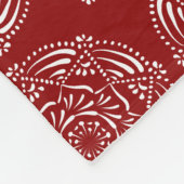 Raspberry Mandala Fleecedecke (Ecke)