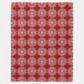 Raspberry Mandala Fleecedecke (Vorderseite)