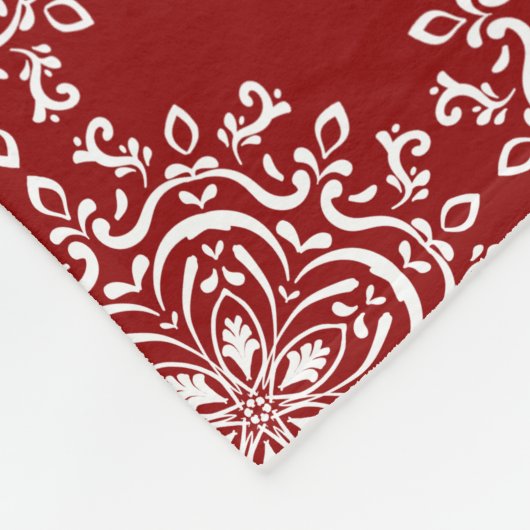 Raspberry Mandala Fleecedecke (Ecke)