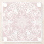 Raspberry Mandala Glasuntersetzer (Rückseite)