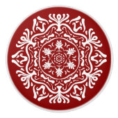 Raspberry Mandala Keramikknauf (Vorderseite)