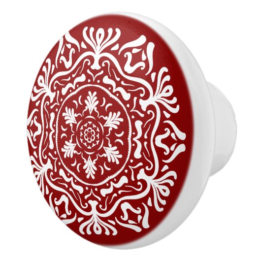 Raspberry Mandala Keramikknauf (Rechts)