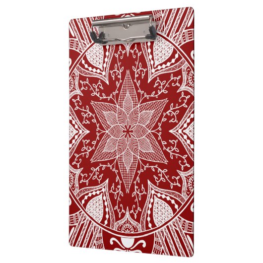 Raspberry Mandala Klemmbrett (Links)