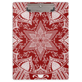 Raspberry Mandala Klemmbrett (Vorderseite)