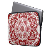 Raspberry Mandala Laptopschutzhülle (Vorderseite Links)