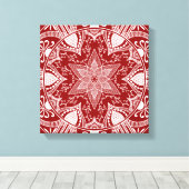 Raspberry Mandala Leinwanddruck (Insitu (Holzboden))