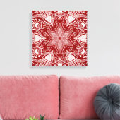 Raspberry Mandala Leinwanddruck (Insitu (Wohnzimmer))