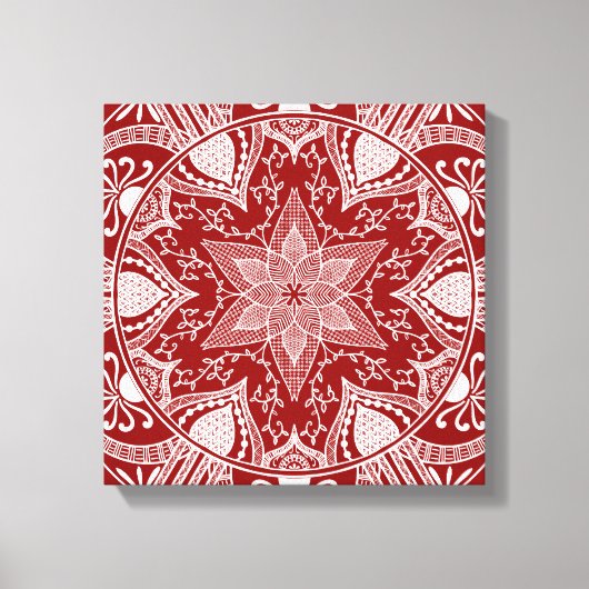 Raspberry Mandala Leinwanddruck (Vorderseite)